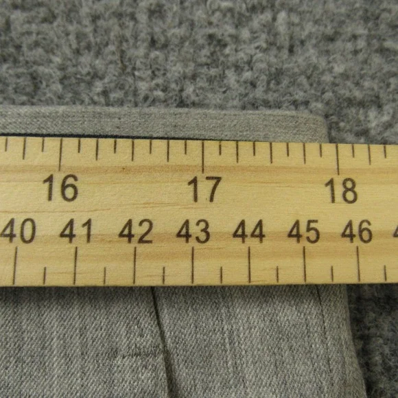 Hart Schaffner Marx Dress Pants Mens 36 Wool Cashmere Gray Pleated Unhemmed - Picture 15 of 16